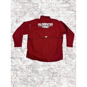 Alabama Crimson Tide Columbia Long Sleeve PFG Shirt Mens Size XXL Football NCAA
